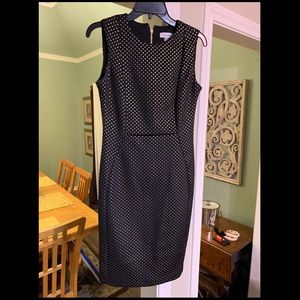 🎉 Black & Gold EUC Calvin Klein Dress